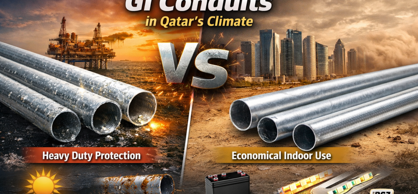 Hot-Dip Galvanized vs Pre-Galvanized GI Conduits: What Works Best in Qatar’s Climate?