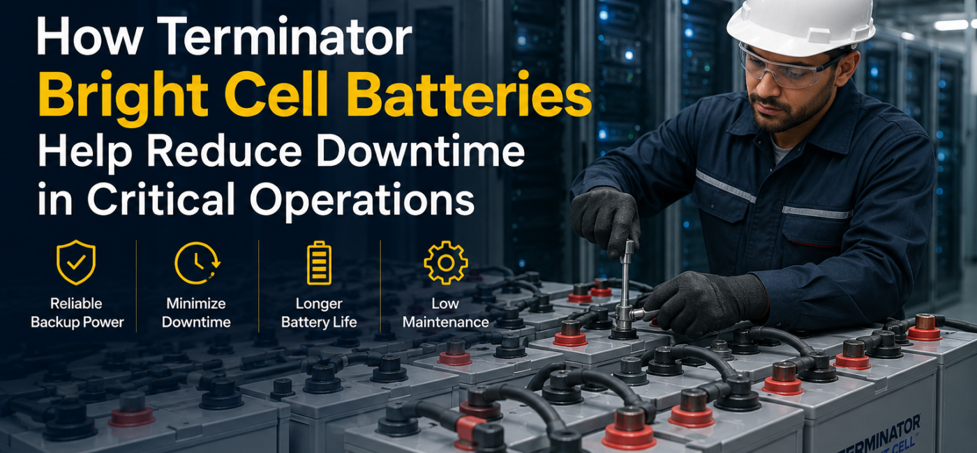 How Terminator Bright Cell Batteries Help Reduce Downtime in Critical Operations
